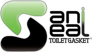 Sani Seal Toilet Gasket logo with green and black stylized S and black text