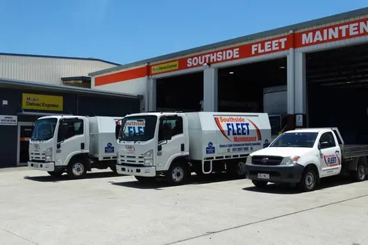 Two Trucks and One Company Car Parking | Yatala, Qld | Southside Fleet Maintenance