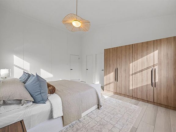 Bedroom with built-in wardrobe