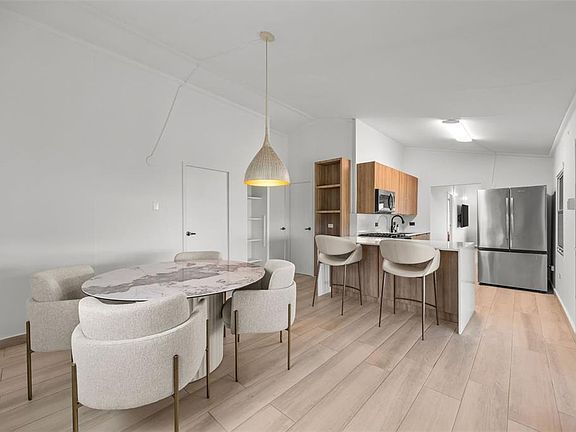 Dining table beside the kitchen