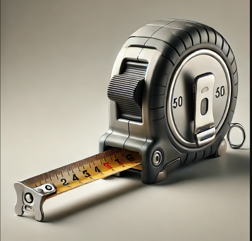 A tape measure with the number 50 on it