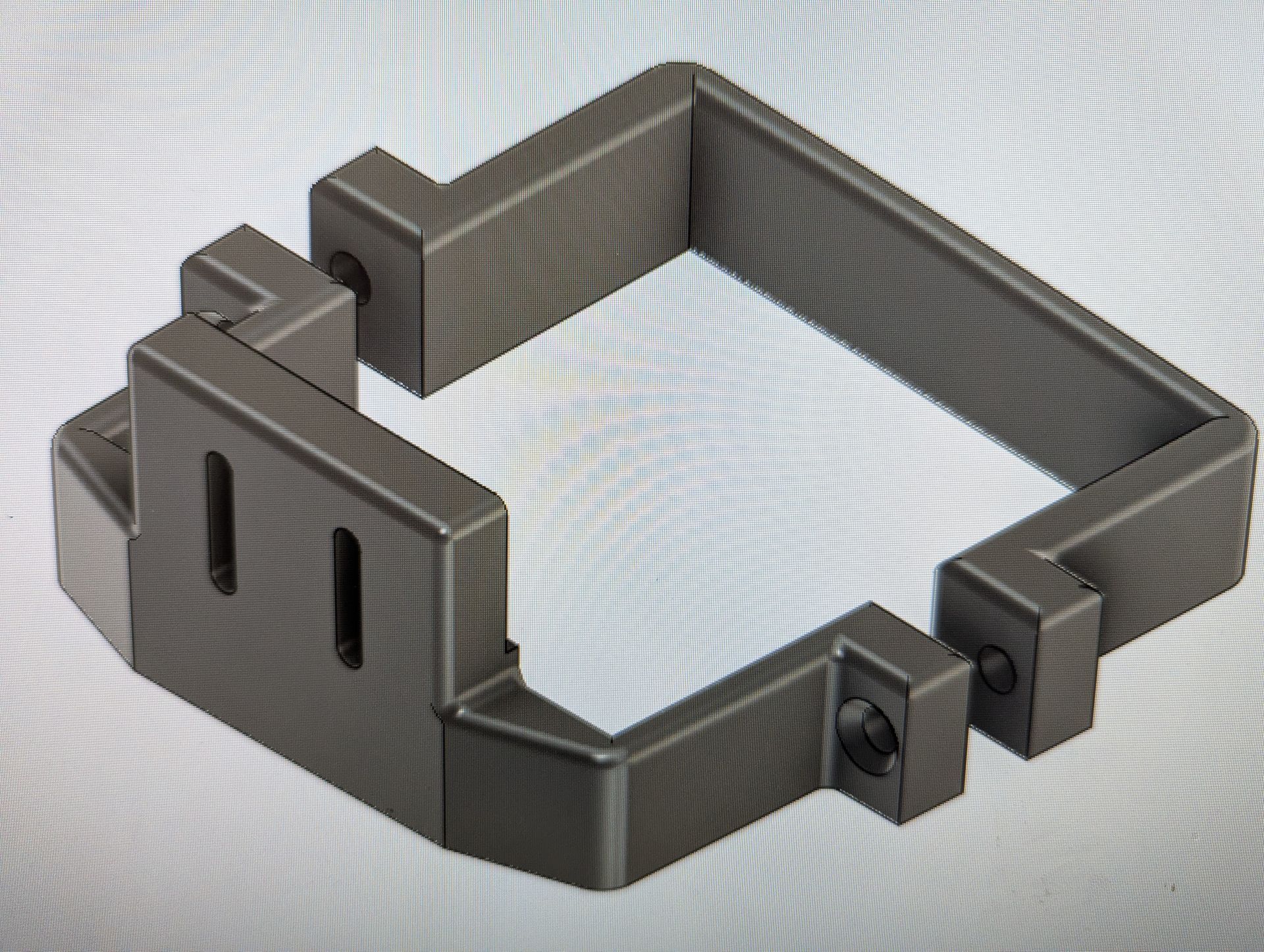 Rig-3d Grijze beugel voor Eufy camera bevestiging Camerabeugel.nl