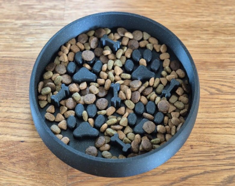 Rig-3D anti schrokbak dog / slow feed bowl dog