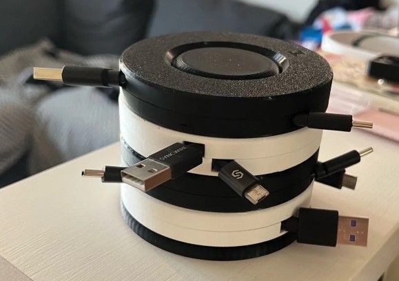 Rig-3d kabel organiser houder voor 4 organisers