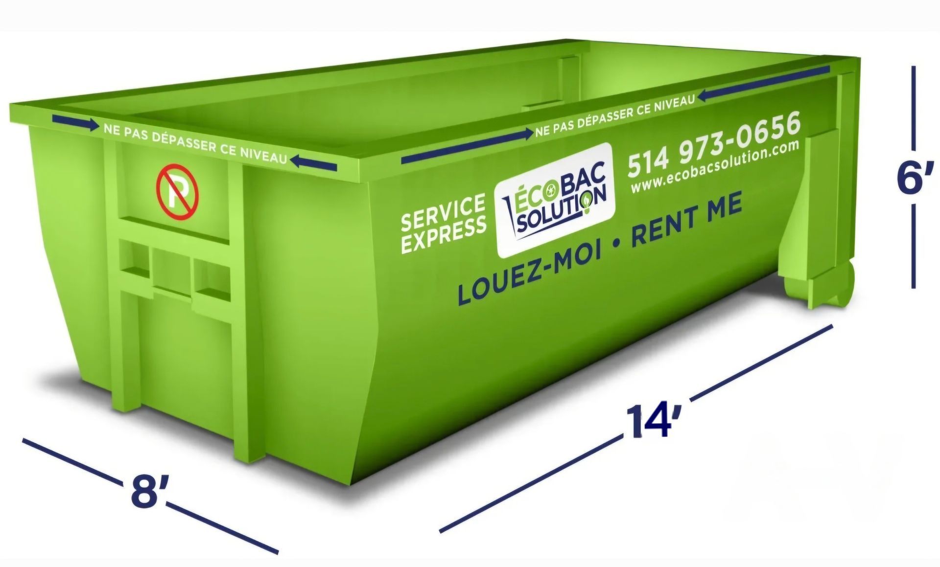 Conteneurs 25 verges