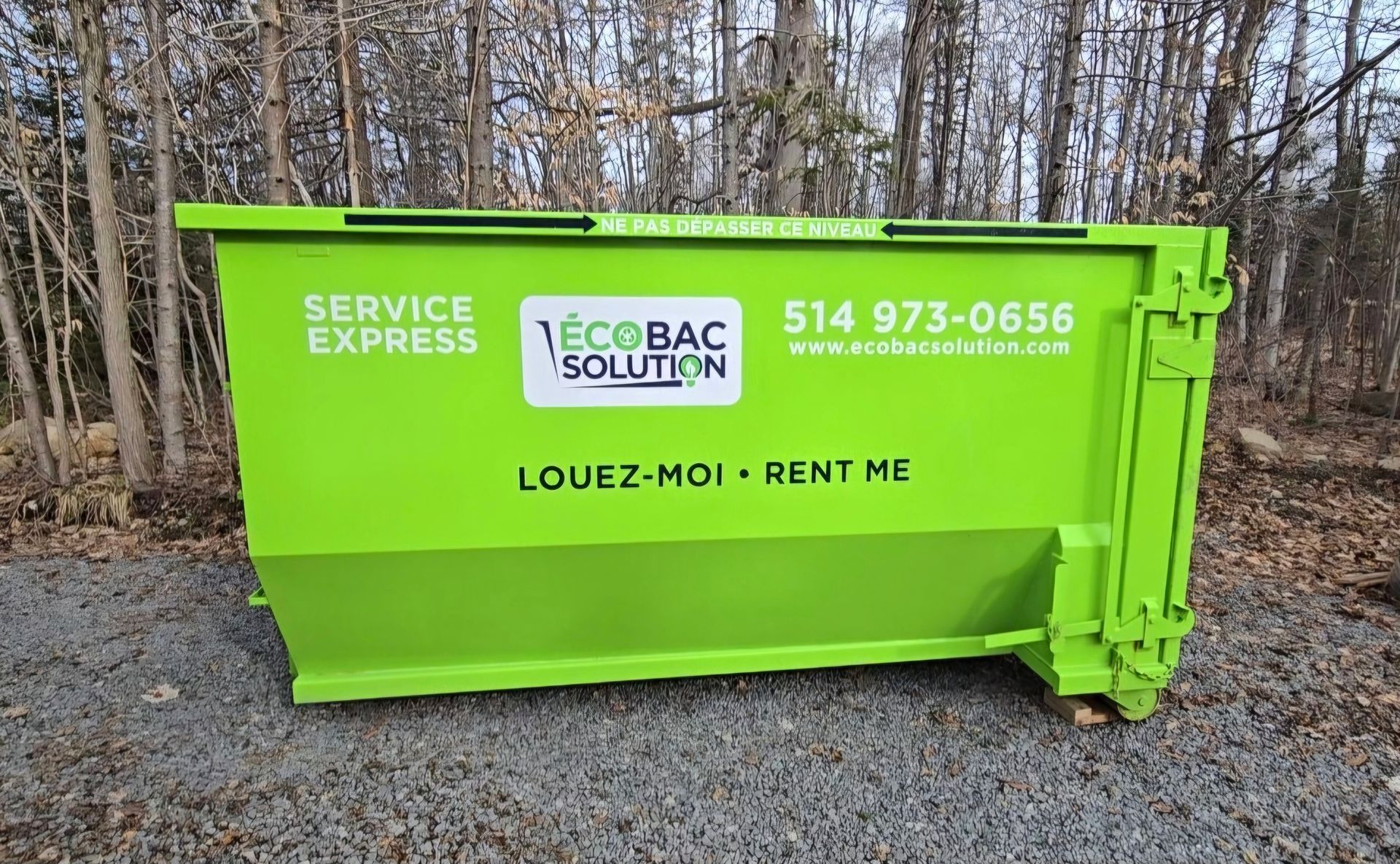Conteneur Eco Bac Solution dans la fôret