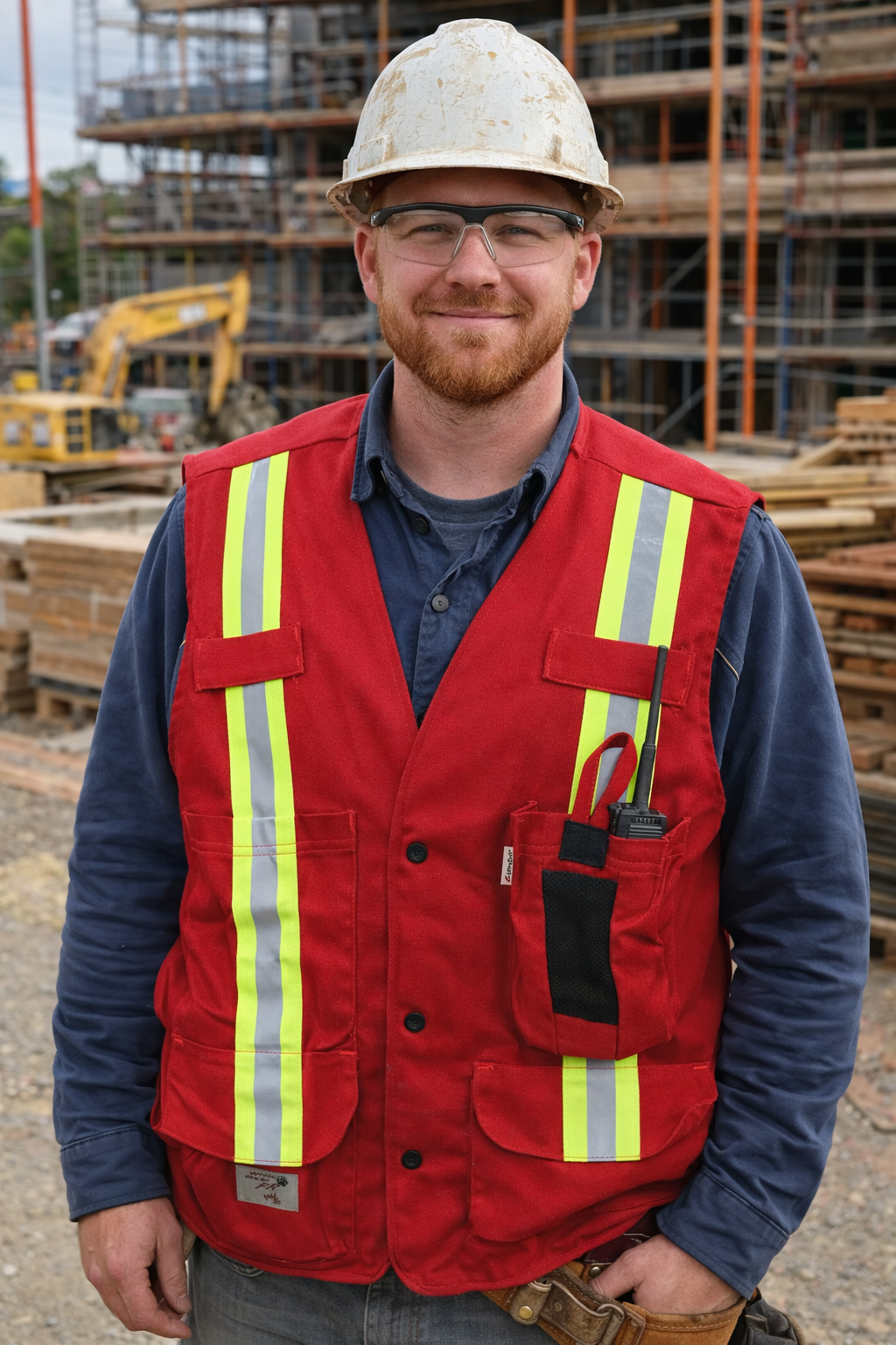 Blue FR Unlined Safety Vest