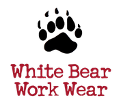 Black bear paw print above text