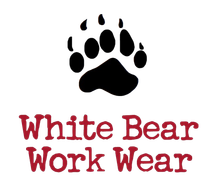 Black bear paw print above text