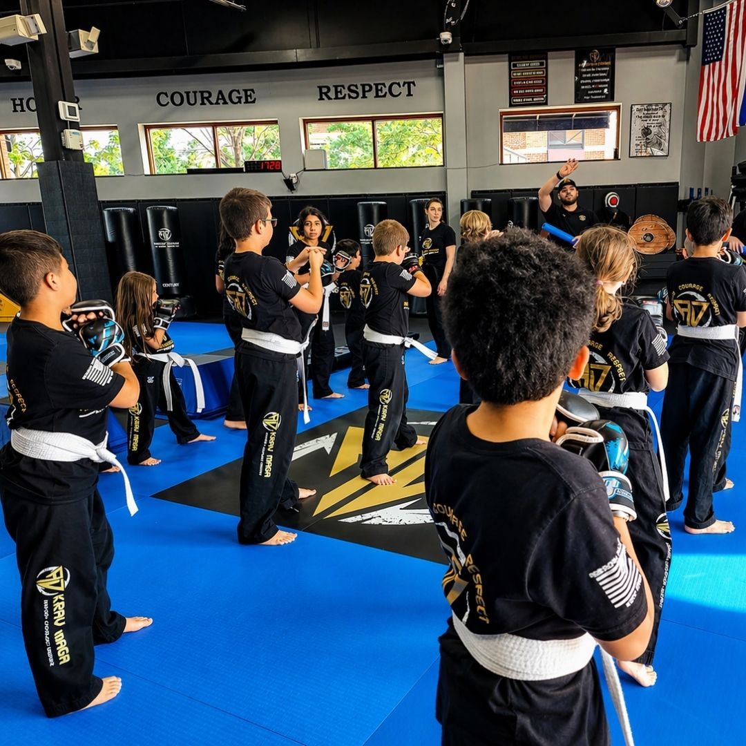 Two people grappling on a mat, one in a black gi, the other in a rash guard, legs entangled.