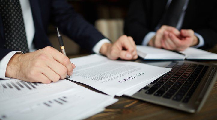 Child Custody Attorneys Reviewing Legal Documents