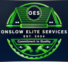 Green OES OnsloW Elite Services logo with “EST. 2024” and “Commitment to Quality” text