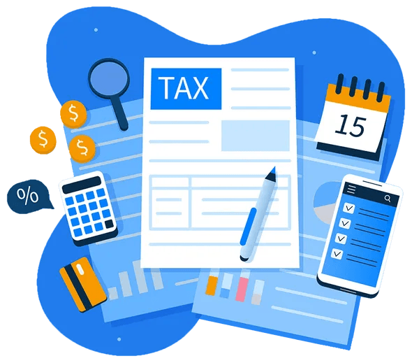 Illustration of Tax Documents Illustration of Tax Documents