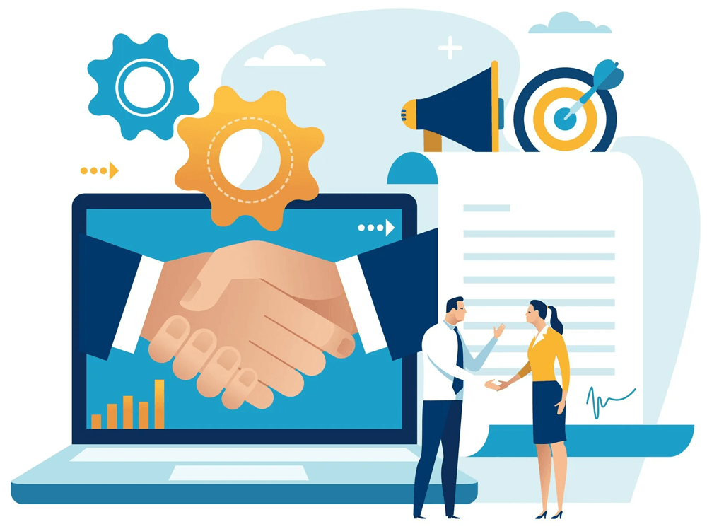 Illustration of a Business Start Up Illustration of a Business Start Up