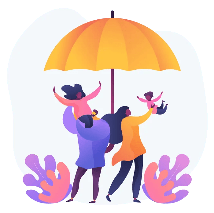 Illustration of a Happy Family Illustration of a Happy Family