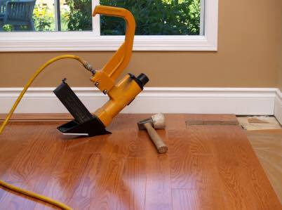 a flooring work