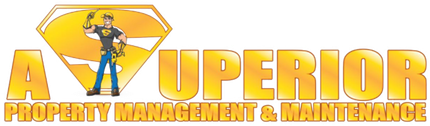 The logo for a superior property management and maintenance company