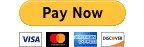 A pay now button with visa , mastercard , and american express logos.