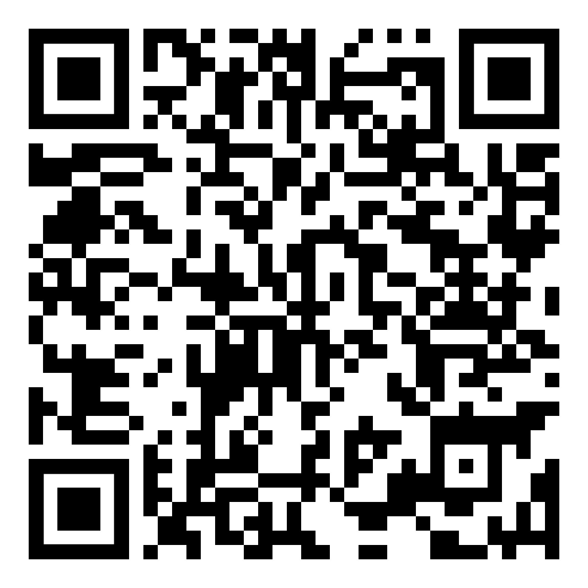 A black and white qr code on a white background.