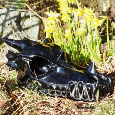 Rafundus Crystal Dragon Skull