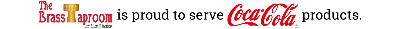 An image that says proude to serve coca cola