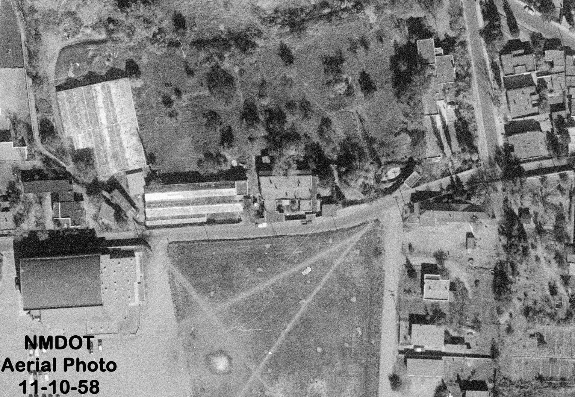 The neighborhood from above