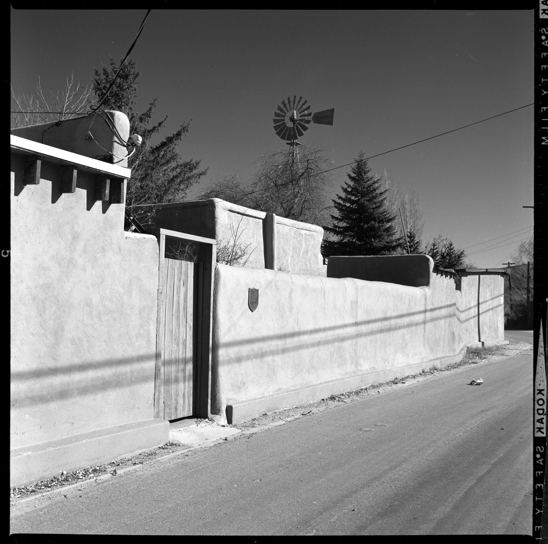 Along the compound wall