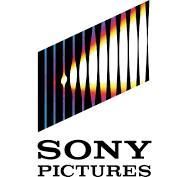 Sony Pictures logo: tilted rectangle with stylized, illuminated lines in color spectrum. Below: 