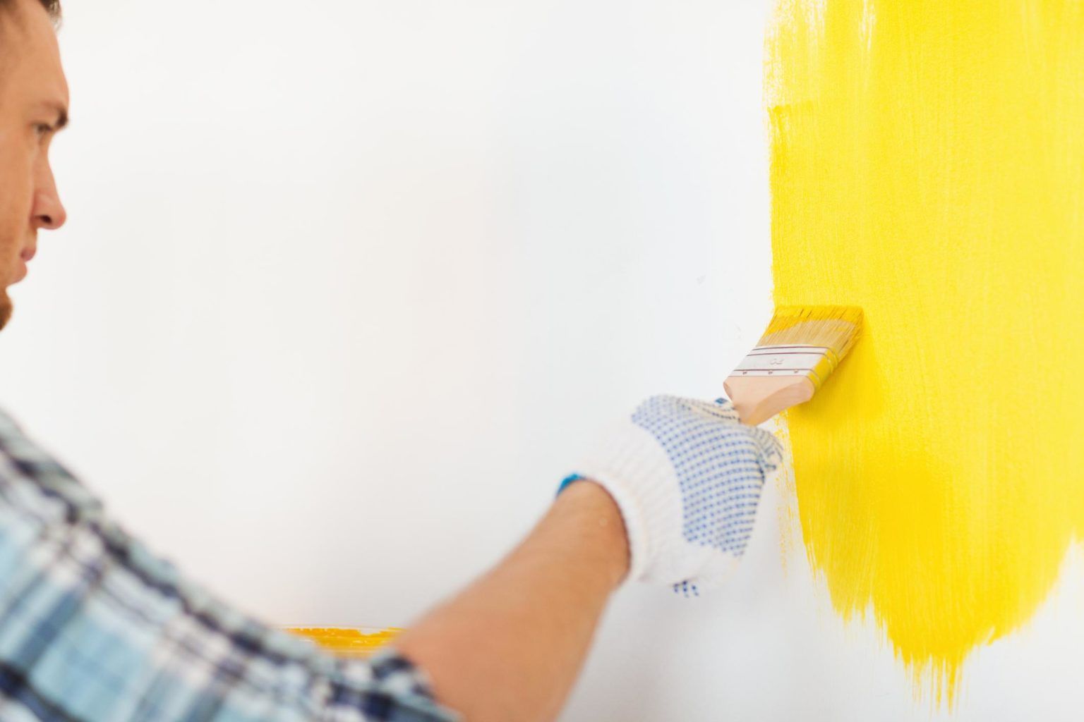 Los Angeles interior painting experts adding a fresh coat over finished drywall.