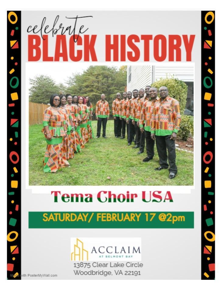 Black History Month performance at Acclaim at Belmont Bay