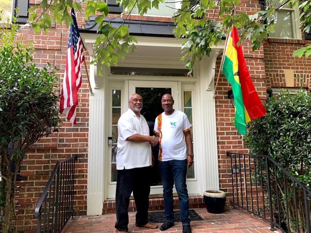 The host, Dr. Michael E. Wooten (left) with Mr. Ebenezer Adotei Allotey (right)