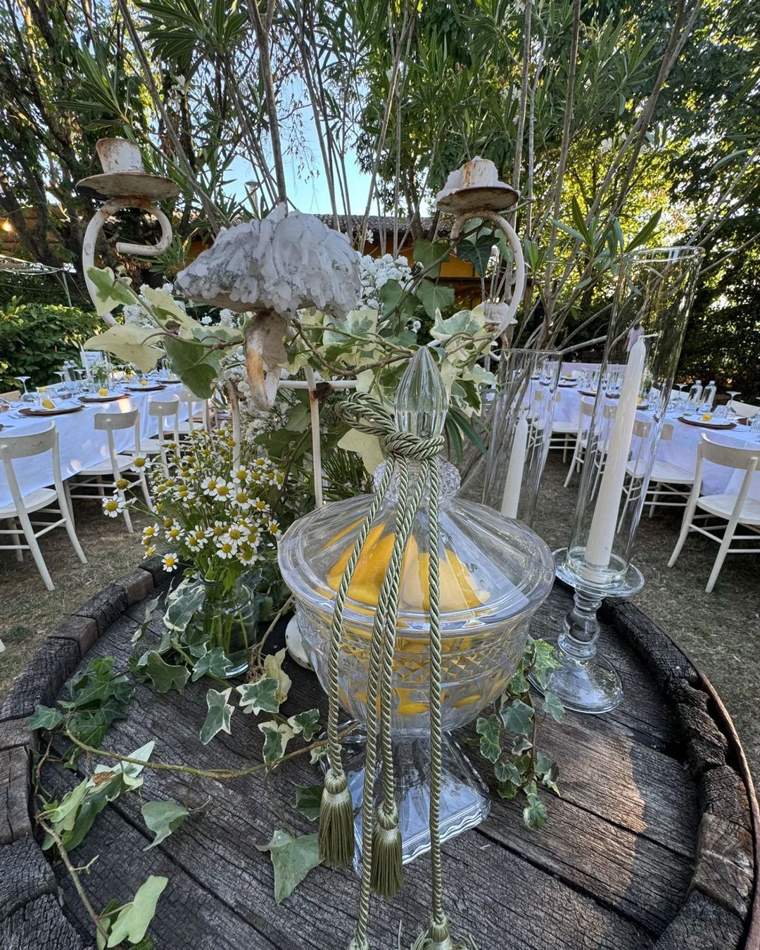 allestimento cerimonia nel giardino