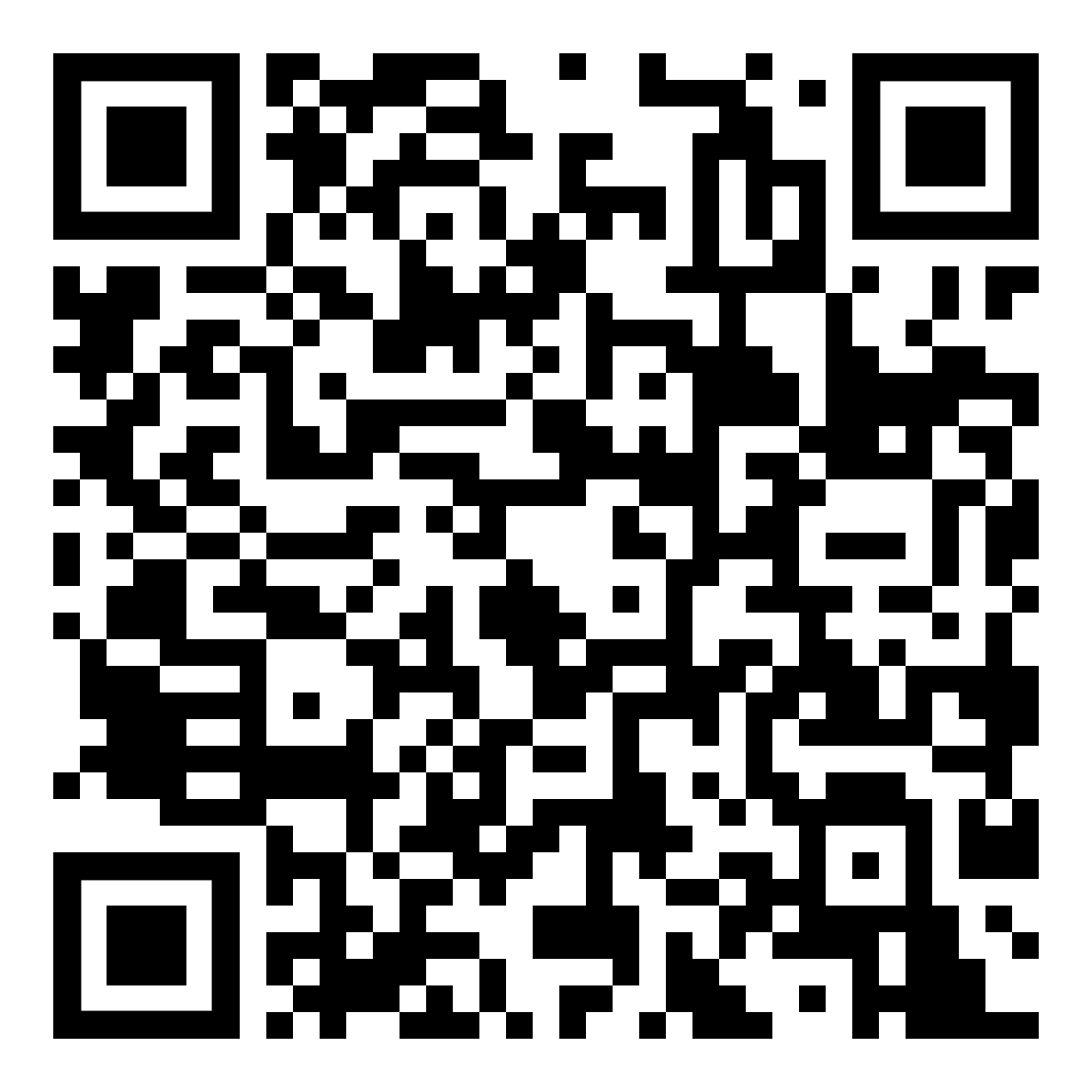 A square black-and-white QR code for scanning.