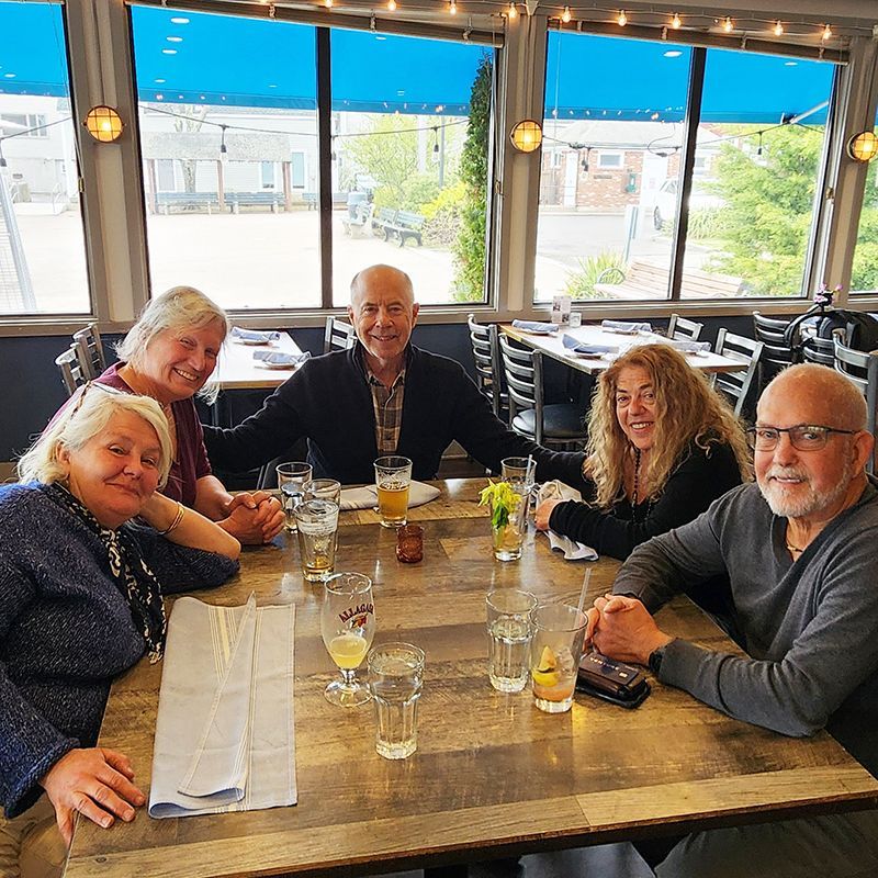 Nicola, KK, Peter, Nancy & Carl at the Landing