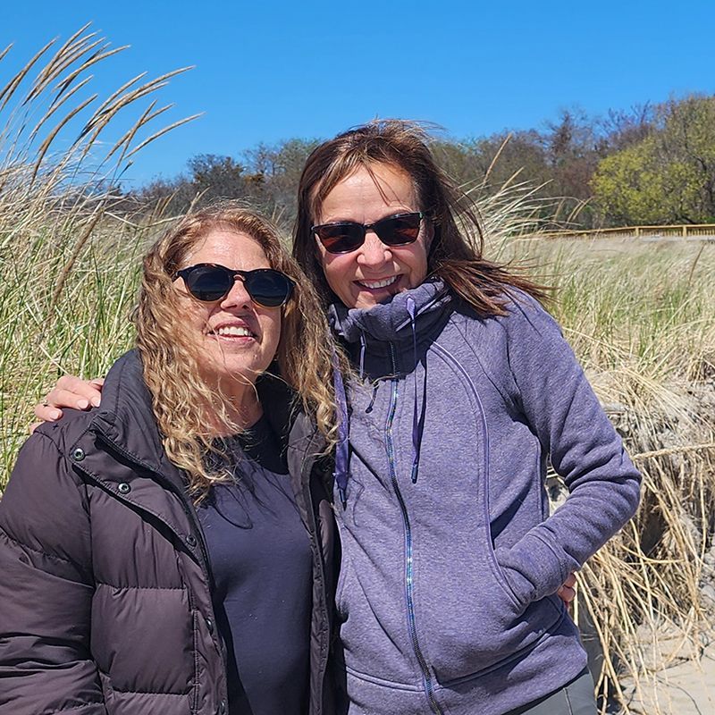 Gail & Nancy at Plum Island