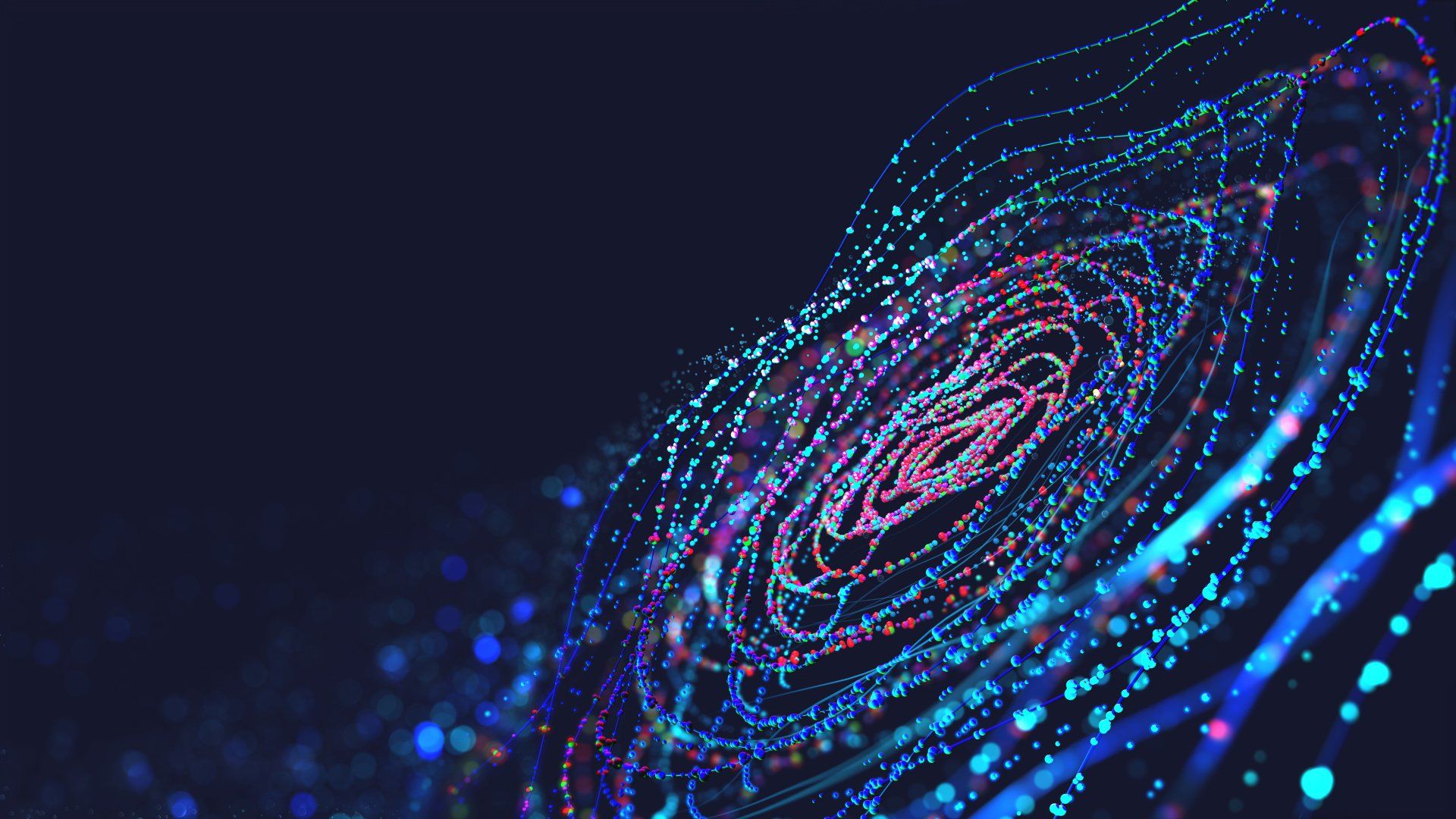 Abstract ripples in concentric circles