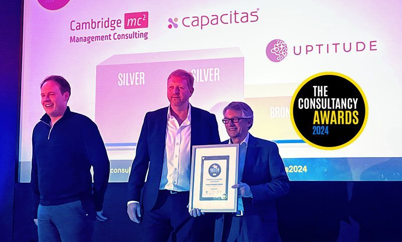 Accepting the Cost Reduction award at the Consultancy Awards 2024