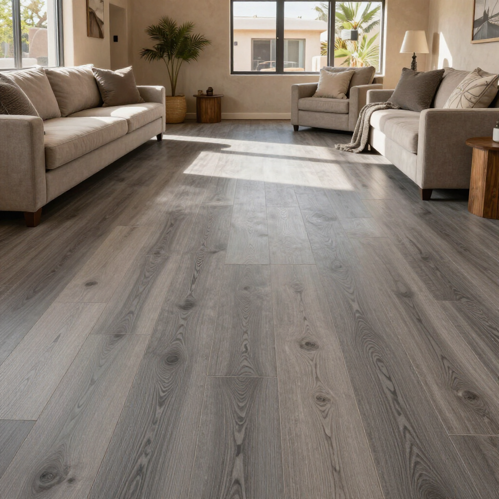 Vinyl plank flooring in Tucson living room