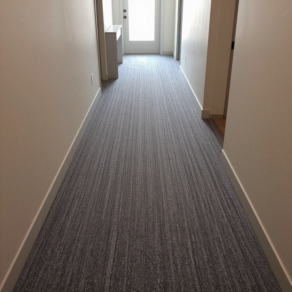 Grey berber carpet in Tucson hallway