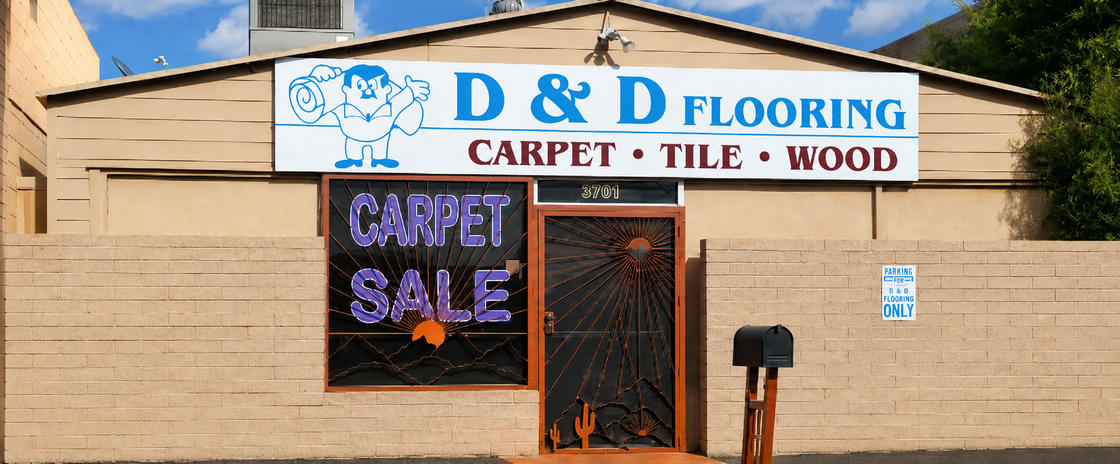 D & D Flooring showroom interior