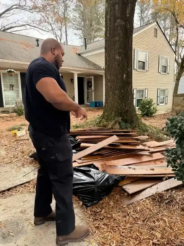 wood garage