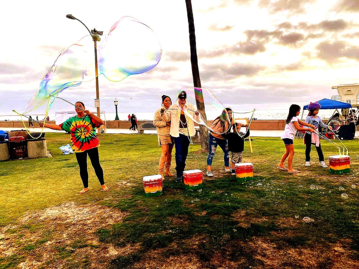 Bubbles on the Beach