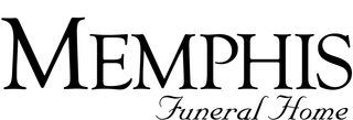 Memphis Funeral Home logo in black script and serif text on a white background