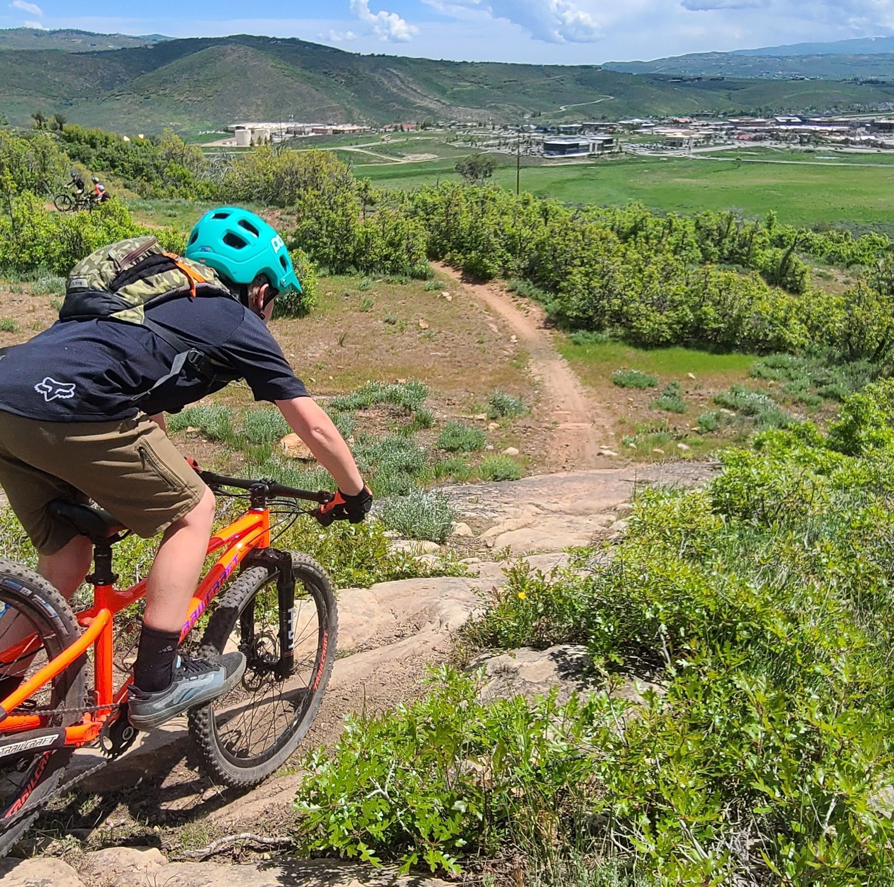 Out for a rip on the UOP trails.