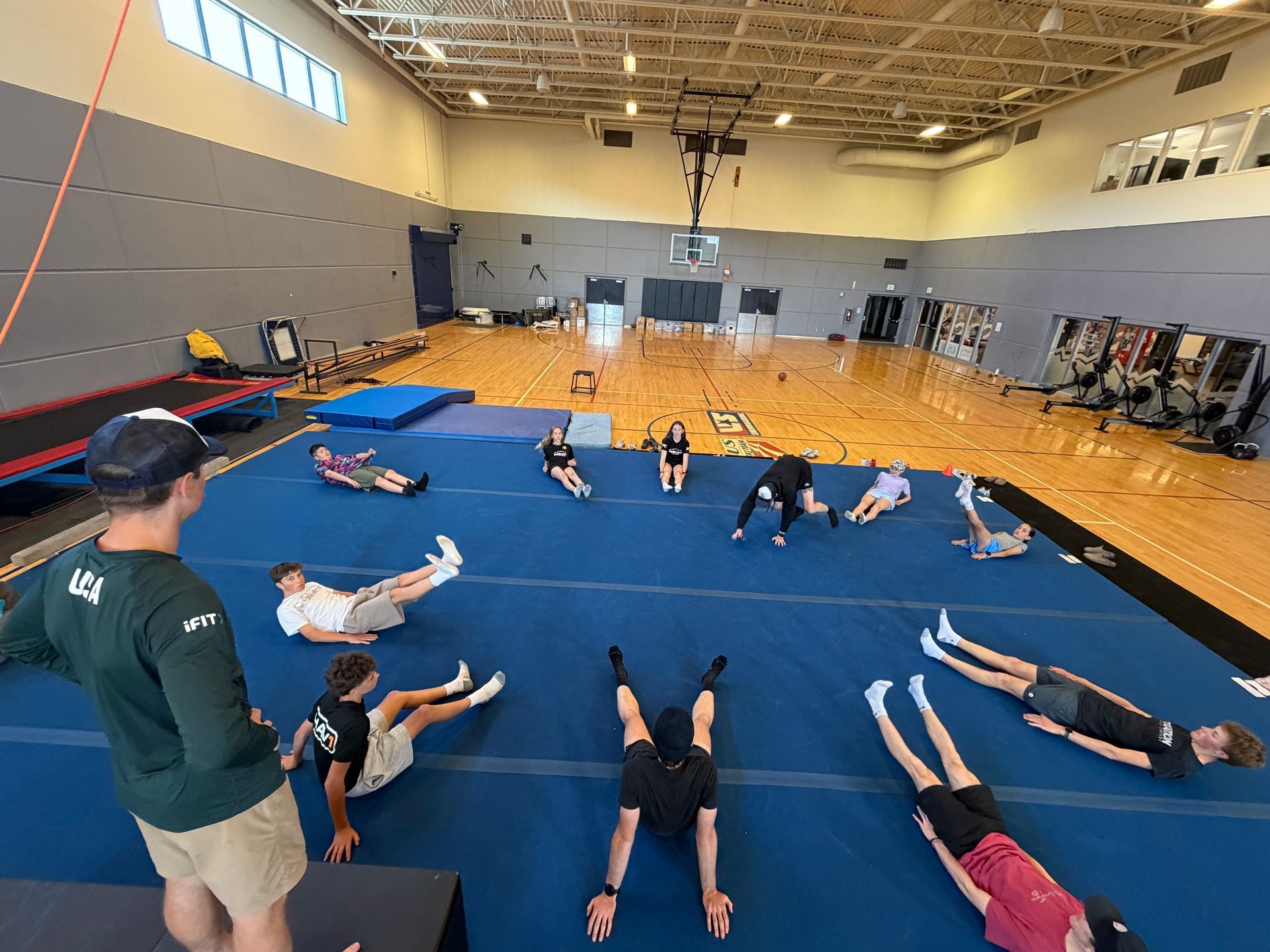 Comp & Devo athletes training at the COE