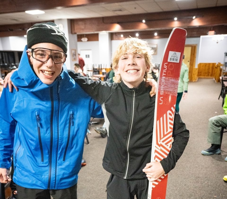 Weston wins the skis at the Utah Skimo Finale!