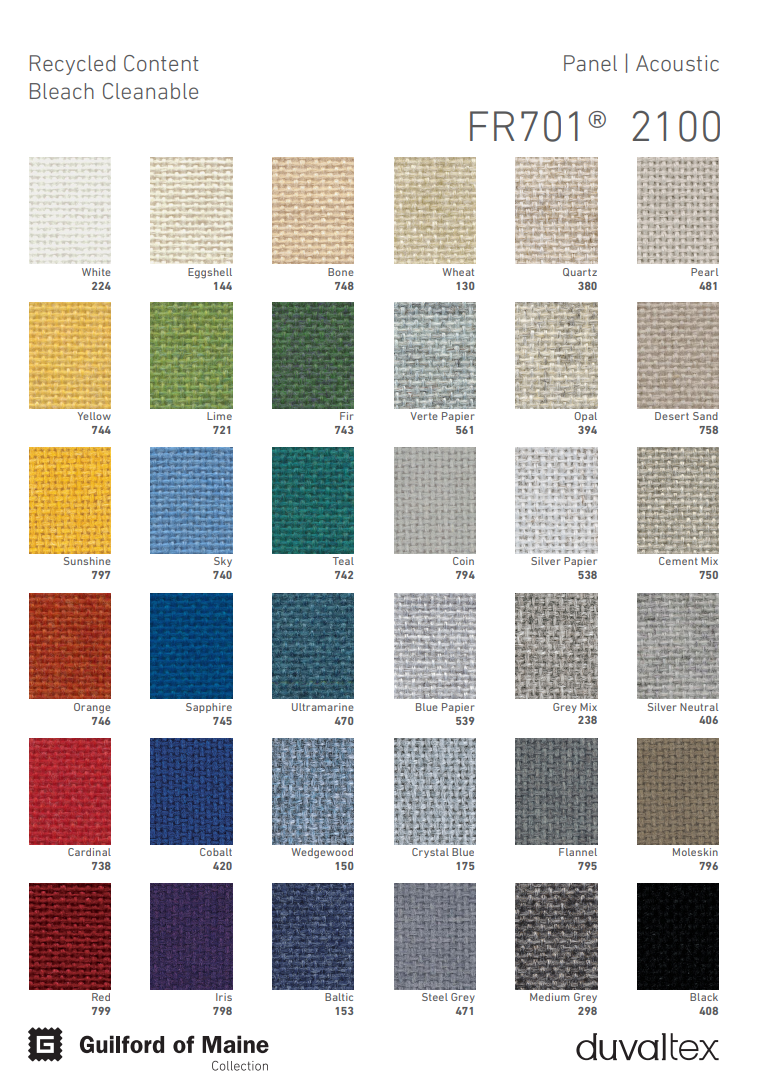 Paint color swatch chart with many small sample squares in multiple colors and neutral tones