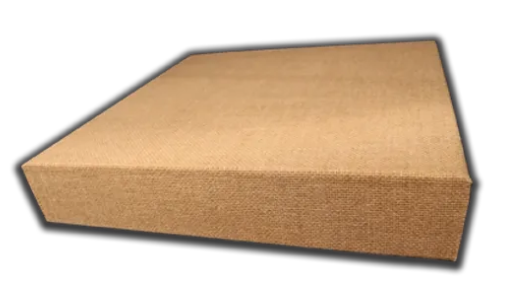 Brown cardboard box on a white background