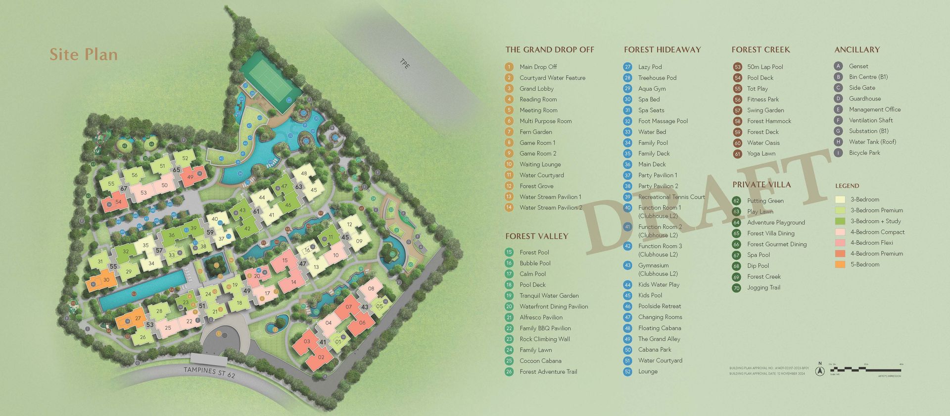Aurelle of Tampines Site Plan
