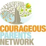 Logo reading “Courageous Parents Network” with a tree made of branching lines and green circles.